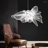 Lampade a sospensione Art Flower Chandelier Nordic Simple Modern Restaurant Creative Decorative Pandant Calda romantica illuminazione a soffitto per interni