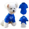 Hundkläder husdjur t-shirt kläder sommarförsörjning rolig engelska brev stilfull mjuk bekväm andningsbar rund hals kort ärmfjäder