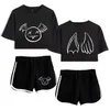 Survêtements pour femmes Dream Women Two Piece Set Shorts Lovely T-shirt Clothes Print 2023 Short Pullover