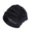 Bandanas New Women's Hats Spring Summer Floral Beanie Hat Islamic Head Wrap Turban Caps Cancer Chemo Cap Ladies Bandana Muslim Head Cover X0628