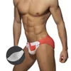 Męskie stroje kąpielowe z push podkładka Mężczyźni Seksowne letnie briefy stroju kąpielowego o niskiej talii Kąpiel Kąpiel BACHE BACKE WARTO Fashion Short Sport Homme Swim Bikini 230627