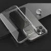 Coques de téléphone transparentes pour iPhone 15 14 13 mini 12 11 Pro XS Max XR 8 7 6 Plus Samsung S24 S23 S22 Note20 Ultra Soft TPU Silicone Clear Cover