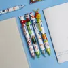 Stylos 20pcs / lot Kawaii Christmas Series Santa Claus Ballpoint Pen multicolor stylos rétractables 6 Color Gift Mignon de bureau scolaire