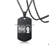 Pendentif Colliers Blm Déclaration Collier Inspiré Militaire Hip-Hop En Acier Inoxydable Pour Les Manifestants À La Mode Drop Delivery Bijoux P Dhavi