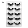 False Eyelashes 5 pairs long Natural Mink Cross Dense Handmade Cotton Stalk Eye Lashes Date Makeup Fake 230627