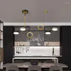 Lampadari Postmoderno Lampadario a soffitto a LED Illuminazione Design creativo Bar da pranzo Bancone Soggiorno Caffè Interno