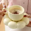 Mugs 200ml Ceramic Mug Cute Cloud Decorative Plate Coffee Cup Set Creative Gift Box Modern Living Room Home Decoration