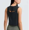 Women Yoga Hollow Out Back Mesh Tank Tops Yoga Outfits Breathable Quick Dry Gym Clothes Women Vest Fitness Shirt