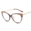 Rama okulary vintage oko oka kota Kobiety projektant marki retro okulary żeńskie przezroczyste przezroczyste soczewki antyblue lekkie metalowe spektakl 230628