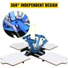 Feuille Vevor Silk Screen Printing Hine avec des kits d'imprimante de structure métallique indépendante à 360 ° pour les tshirts tai-oreiller tissus