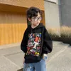 T Shirts Streetwear Trui Hooded Jongen 2023 Korea Mode Lente Herfst Lange Mouwen Kinderen Vrijetijdskleding Casual Kleding Sport 230627