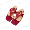 2023 femmes orteil sandales circulaire verrouillage plat sandale Type ton or accessoires tongs chaussure taille 35-43