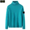 plus szie manteau pierre veste île couleur unie pull à col roulé hommes coupe ajustée tout-match dames pull en tricot lâche style coréen pull manteau de fond