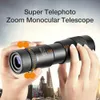Teleskop Dürbün 4K 10-300X40MM Süper Tefoto Monoküler Teskop Zoom Monoküler Dürbün Cep Teskop Akıllı Telefon için Resim Çekin HKD230627
