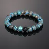 8mm pierre naturelle Malachite Matted Beads Bracelet Hommes Femmes Yoga Healing Balance Bracelet