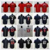 Film College Baseball Indossa maglie Casa in trasferta 1Albies 5Freeman 7Swanson 13 AcunaJr. 27Navy 44Aaron 54Fried Slap All Stitched Away Traspirante Sport Sale High