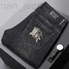 Jeans pour hommes designer 2022 Automne/Hiver New Wear Slim Fit Small Straight Mid Rise Marque M2RE