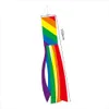 Present Wrap 100cm Rainbow LGBT Peide Windpipe Flag Windsock Outdoor Garden Decoration Silk Banner Gay Lesbian Party Supplies 230627