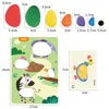 Other Toys Children 3D Puzzle Montessori Rainbow Pebbles Logical Thinking Game Kids Painting Sensory Learning For 3 6 Years Old 230627