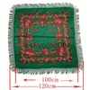 Bandanas Feminino Tamanho Grande Cachecol Quadrado Nacional Russo Algodão Padrão de Flor Estampado Lenço de Cabeça Envoltório Feminino Manta Retrô com Franjas x0628