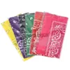 Bandanas Outdoor Bandana Square Scarf 55cm*55cm svart röd fyrkantig halsduk Sport Tryckt med hår Kerchief för kvinnor/män/pojkar/flickor x0628