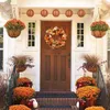 Decoratieve bloemen vallen kransen voor voordeur Elegante kleurrijke krans Kunstmatige en decormuren