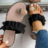 Тапочки 2023 женская обувь стринги сандалии летние пляжные женские ананасовые жемчужные украшения с мягкой подошвой женские
