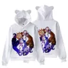 티셔츠 fnaf sundrop moondrop 풀오버 키즈 까마귀 스웨터 고양이 귀 만화 운동복 십대 소년 소녀 코스프레 의상 후드 230628