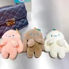 Poupées en peluche 14CM lapin porte-clés dessin animé animaux en peluche poupée Anime radis pendentif peluche filles jouets enfants cadeaux 230628