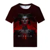 T-shirts pour hommes 2023 jeu 4 t-shirt mode été col rond chemise Cool impression 3d hauts rue Harajuku vêtements 230627