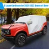 Covers Car Cover for Ford Bronco 4 Door 2021 2022 Windproof Watter Proof Dustproof Scratch Resistant Outdoor UV ProtectionHKD230628