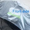 Täcker hälften för SUV 4x4 4WD Vattentät utomhus Auto Top Hood Snow Sun Rain Dust UV Protection Car Body Cover UniversalHKD230628
