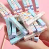 Eraser 100pcs Papelería Suministros Kawaii dibujos animados borradores de lápices para la escuela