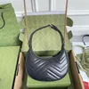 Sac à main demi-lune en cuir véritable pour femmes, sac à bandoulière de styliste de haut niveau, épaule Vintage 10A, sous les bras, sac Chesut avec lettre d'eau