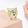 Designer charm GTM.s925 sterling silver Carter vegetarian big leopard head ring versatile and exaggerated in feminine temperament personality