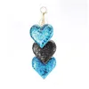 Party Favor Sequin Heart Keychain Set - Favors Gifts For Women/Girls. Ideal Mothers Day Christmas And Valentines Day. Drop Delivery Dhsry