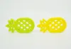 Silicone Pineapple Teether Teething Toy BPA Free Silicone Pendant Chew Bead Ananas Teether Pacifier Chain Pendant Sensory Chewab