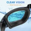 Gafas Gafas de natación para adultos Anti niebla Protección UV Gafas de natación Almohadilla nasal de silicona suave Anti fugas para hombres adultos Mujeres Gafas 230627