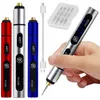 Perceuse électrique Mini stylo de sculpture sans fil 3 vitesses USB outils rotatifs sans fil graveur pour bois métal Jade joint 230626