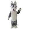 Ny vuxen sibirisk husky maskot kostym päls kostymer fest fancy klänning karneval ad kläder