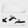 Mens Womens Ct-07 Cow Leather Low Cut Lace Up Casual Shoes Sports Shoes White Black Gray Blue Fabric Lining Circular Designer Sneakers 38-44