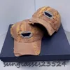 2023 Printemps et été Chapeau de langue de canard nouveau usé vieille casquette hommes et femmes marée marque lettre bâton tissu bord brut couples casquette de baseball chapeau gris