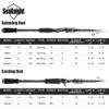 Spinning Rods Seaknight Sange II 2,1 m 2,4 m kolstång Teleskop Lure Fiskestavgjutning Spinning Rod Travel Rod 7-25G 10-30G Fishing M MH 230627