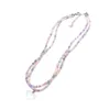 Colliers pendentif collier de perles bohème perles de riz d'été bijoux de plage double couche adaptés aux dames et aux filles 57BD