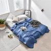 Filtar Summer Cooling Filt för sängen viktade filtar för sömnare vuxna barn hem par säng luft skick med täcke 230627