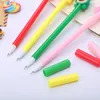 Pens 36pcs yenilik sevimli kalemler komik avokado şeftali ananas kawaii jel kalem mavi kız kırtasiye geri okula şeyler iş şey fazlası