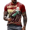 Camisetas masculinas Vintage Tshirts 3D Castrol Print Manga Curta Letter Tops Fashion Oil T Shirt Para Homens Motocicleta Tshirts Oversized Tees 230627