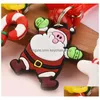 Portachiavi Cordini 8 Stili Cartone Animato Carino Portachiavi Di Natale Pvc Colla Morbida Ciondolo Regalo Borsa Auto Ornamento Accessori Portachiavi Goccia Dh0Kv