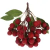 Decorative Flowers Simulated Fruit Skewers Fake String Model Bayberry Po Prop Lychee Simulation Plastic Artificial Botanical Decor