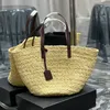 Straw Totes Shoulder Shopping Bags Beach Underarm Handbags Crossbody Bag Laffia Grass Knitting Hobo Handbag Purse Messenger Lady Wallet Adjustable strap